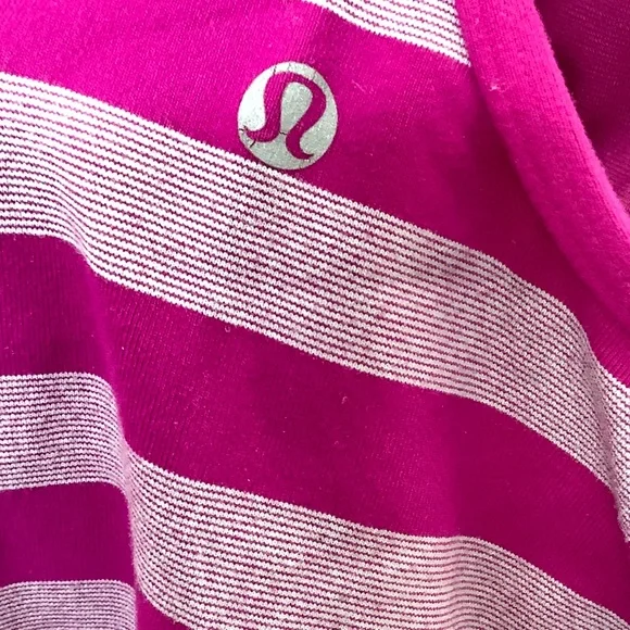 lululemon athletica Pink and Light Pink Striped Tank Top - Picture 3 of 6